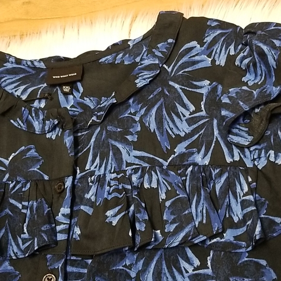 📌FINAL SALE |WWW | Ruffle Floral Print Shirt Dress - Picture 4 of 14